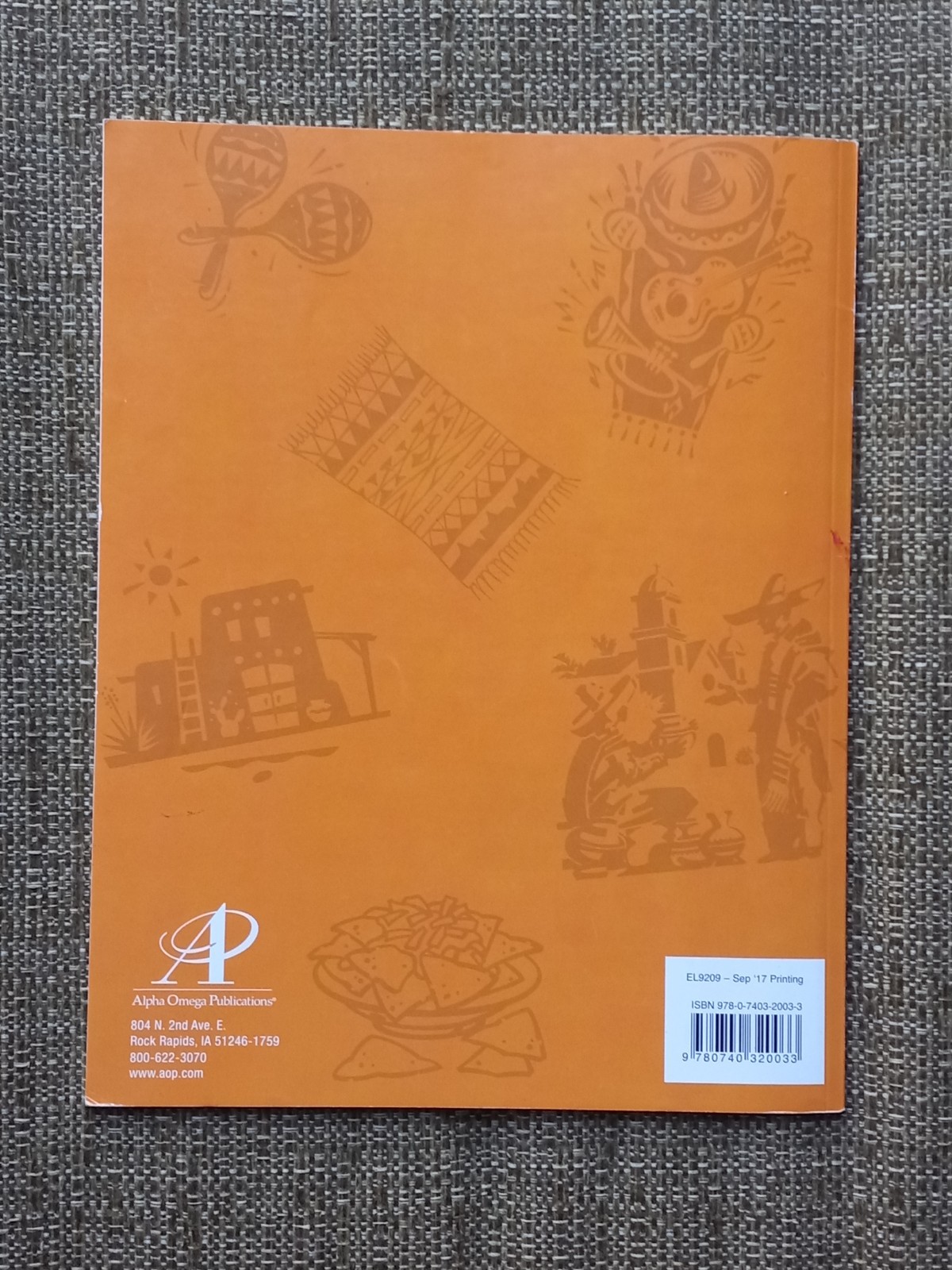 LIFEPAC Spanish 1 Unit 9 Student Workbook New!!!!!! and Unused