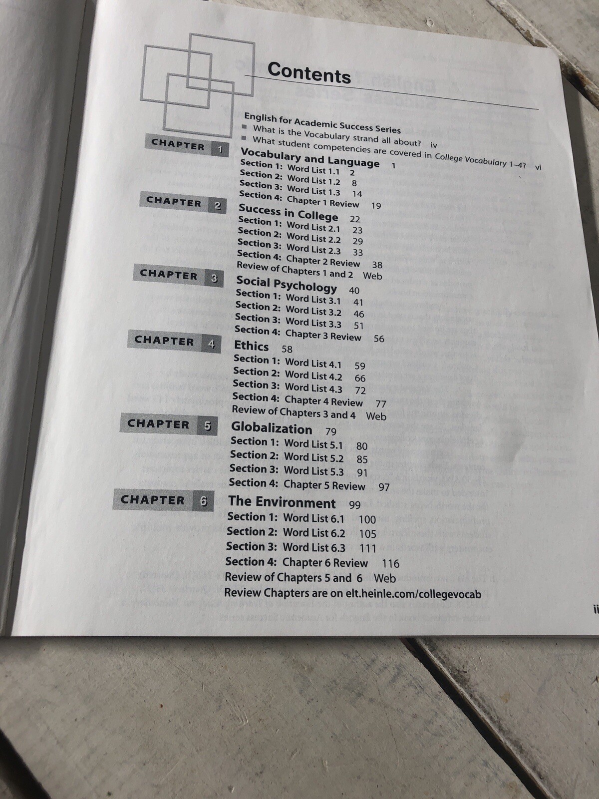 College Vocabulary 4 English for Academic Success Workbook Paperback