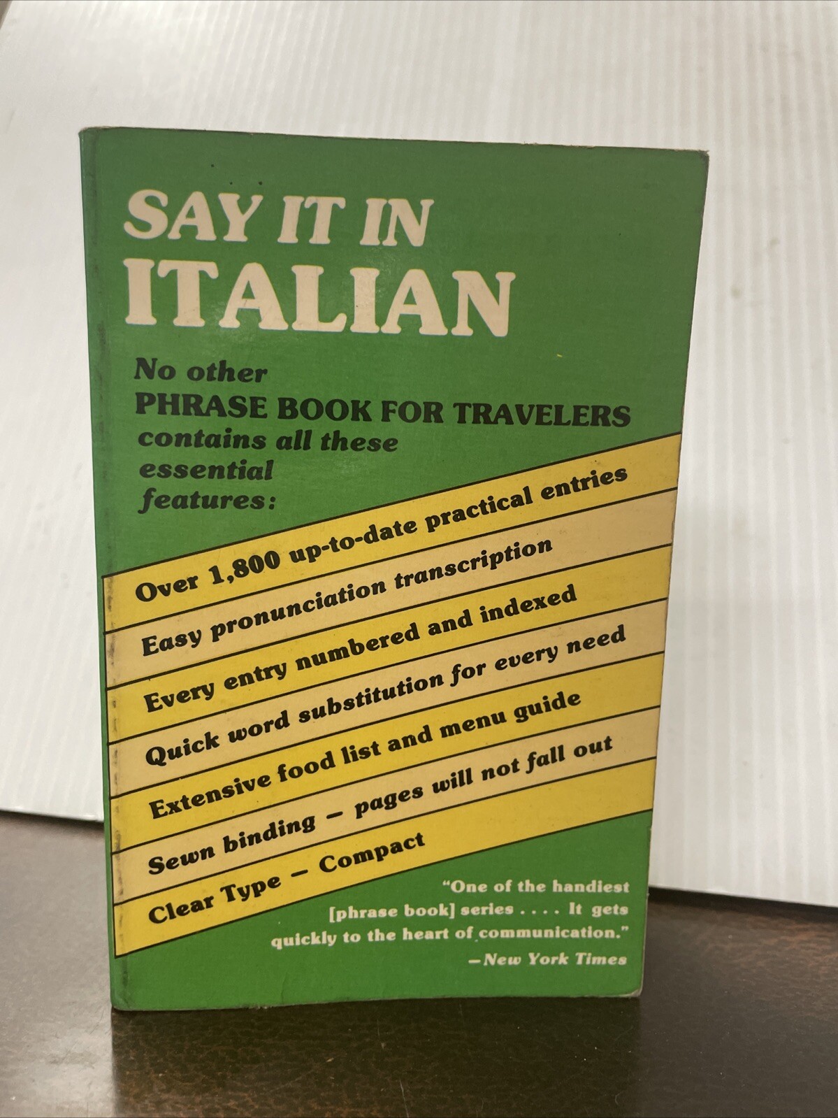 Say It in Italian “Dover Language Guides Say It Series” 1958 Paperback