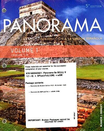Panorama 5th Ed Looseleaf Vol 1 (Chp 1-8) w Supersite Plus (vTxt)(12mos) – GOOD