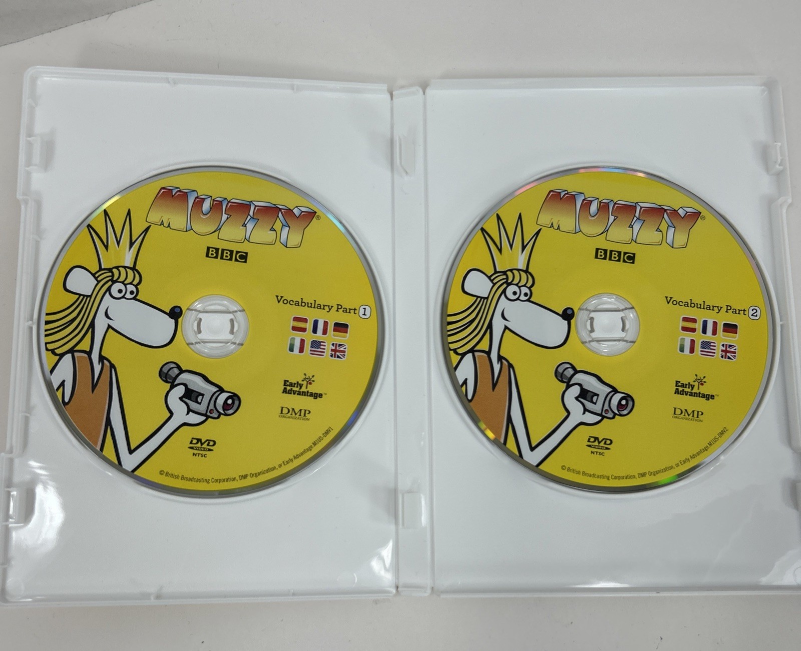 BBC MUZZY Early Level 1 Multilingual Language DVD/CD/CD-Rom Booklet Set