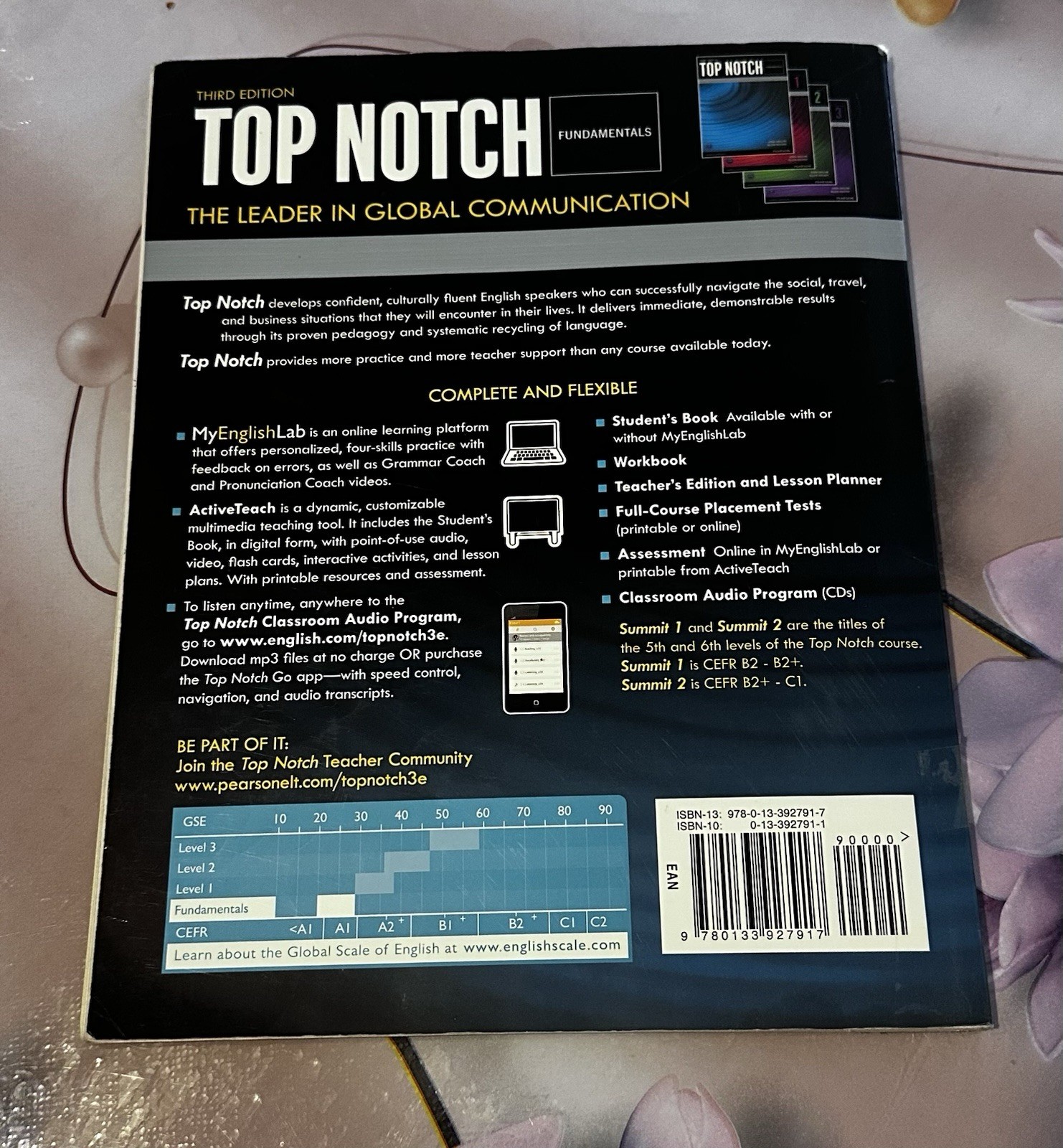 Pearson Top Notch Fundamentals 3rd Edition Paperback 2015 A1 Beginner Saslow