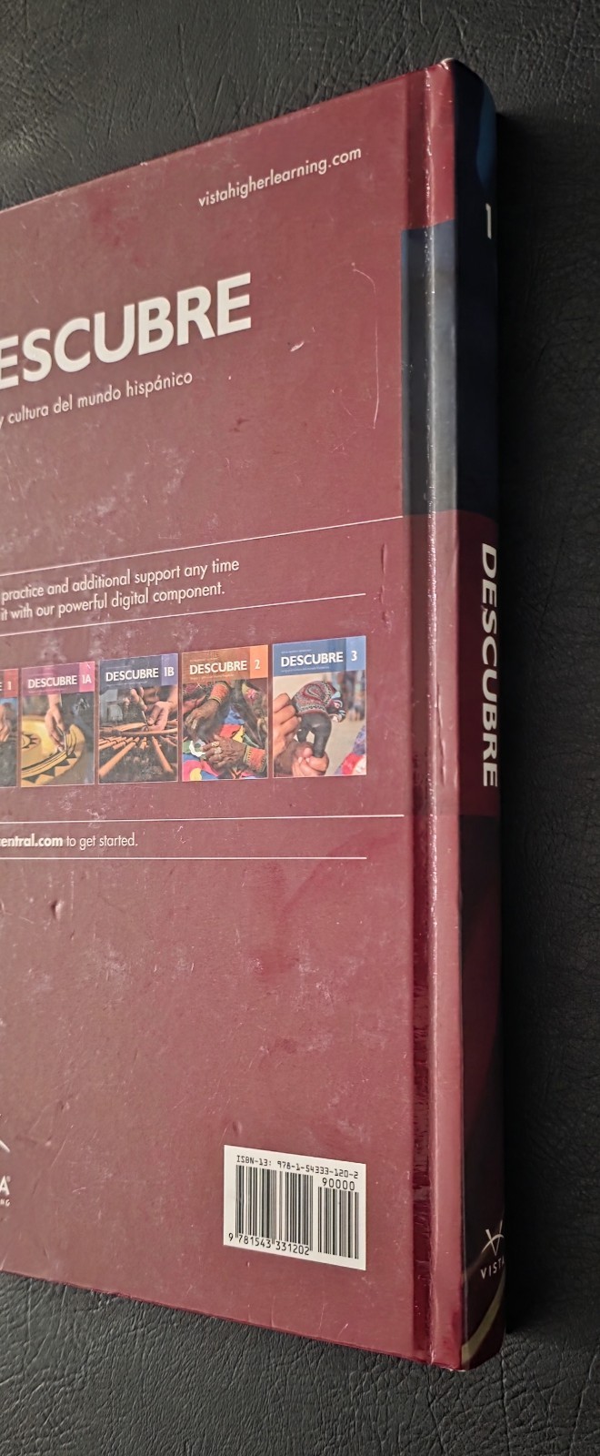 Descubre 1 Lengua y Cultura del Mundo Hispánico Hardcover Spanish Textbook Vista
