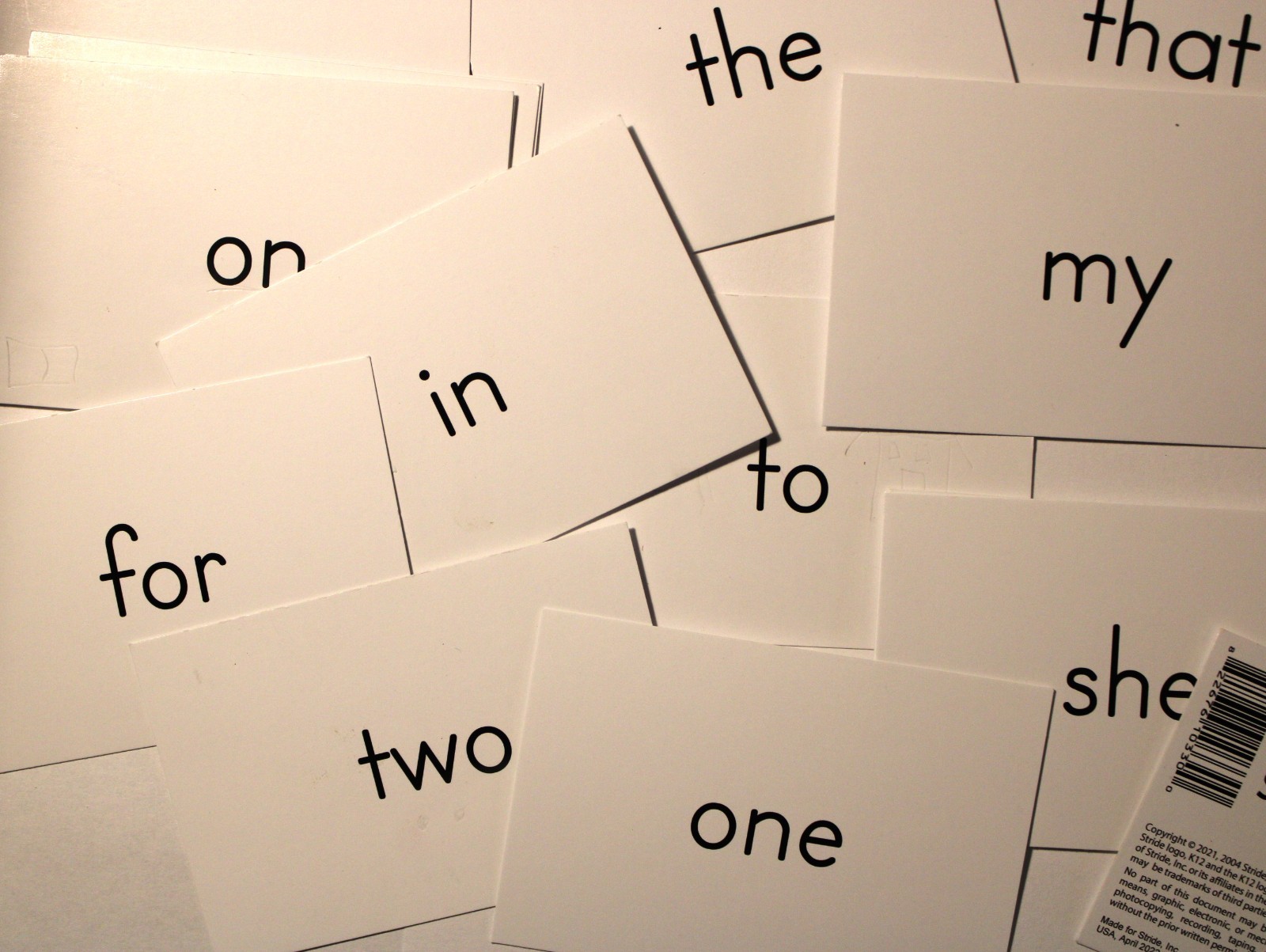 K12 PhonicsWorks Basic Sight Word Cards for Grade K