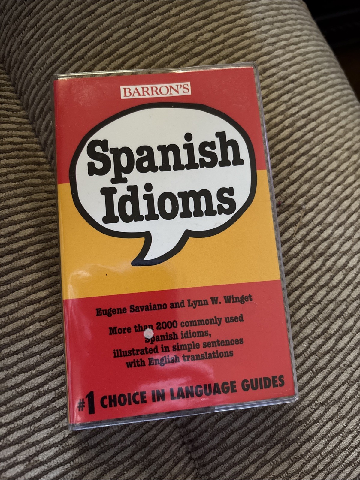 Spanish Paperback Pocket Size Learning Guide Barron’s Idioms 1996