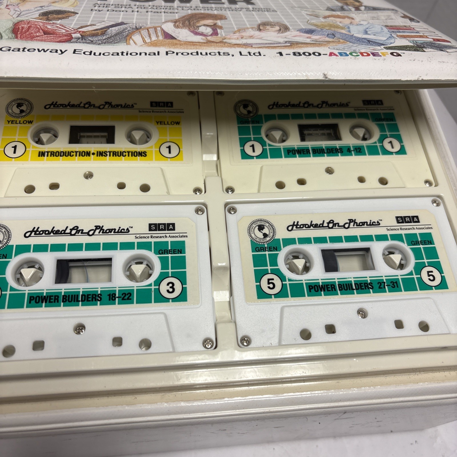 Vintage Hooked on Phonics Reading Program Cassettes Books & Reading Beach