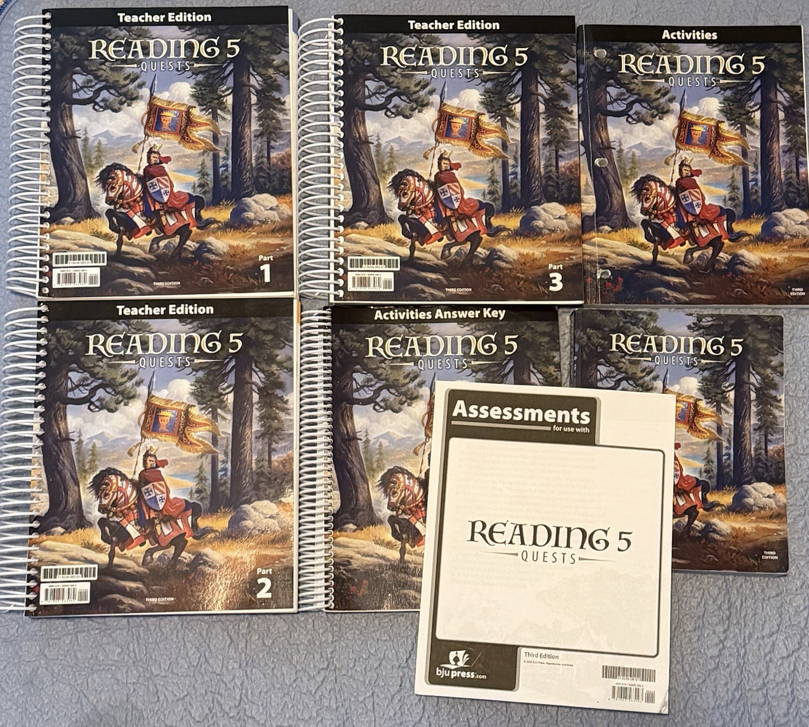 BJU Bob Jones 5th grade READING 5 QUESTS Complete Subject Kit 3rd ED