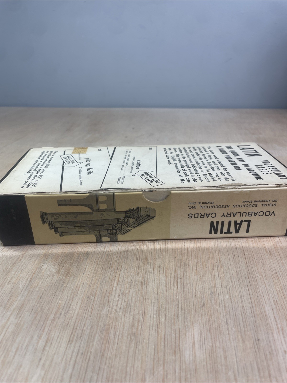 Vintage Vis-Ed Latin Language Fundamental Vocabulary Cards Learn 1,000 Words