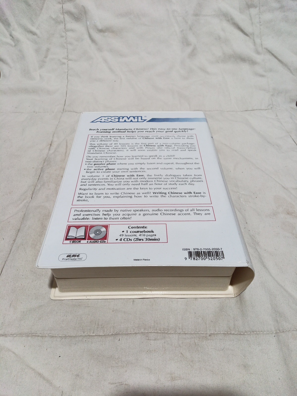 Assimil Chinese with ease Volume 1 Best Rare language hardcase package cds/book