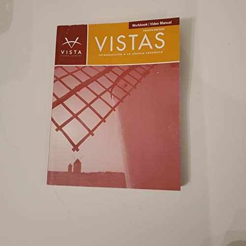 Workbook/Video Manual for Vistas – Paperback, by Blanco – Very Good o