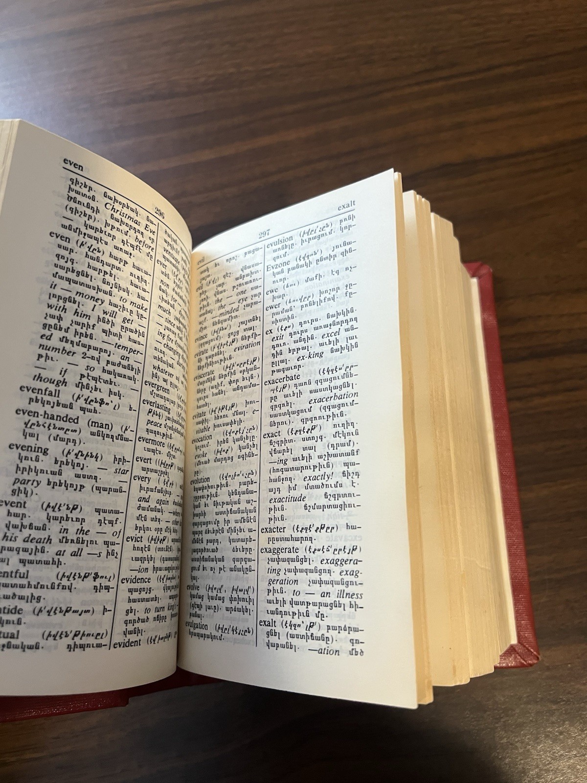 ENGLISH-ARMENIAN ARMENIAN-ENGLISH MODERN DICTIONARY By Mardiros 1986 HC Vtg