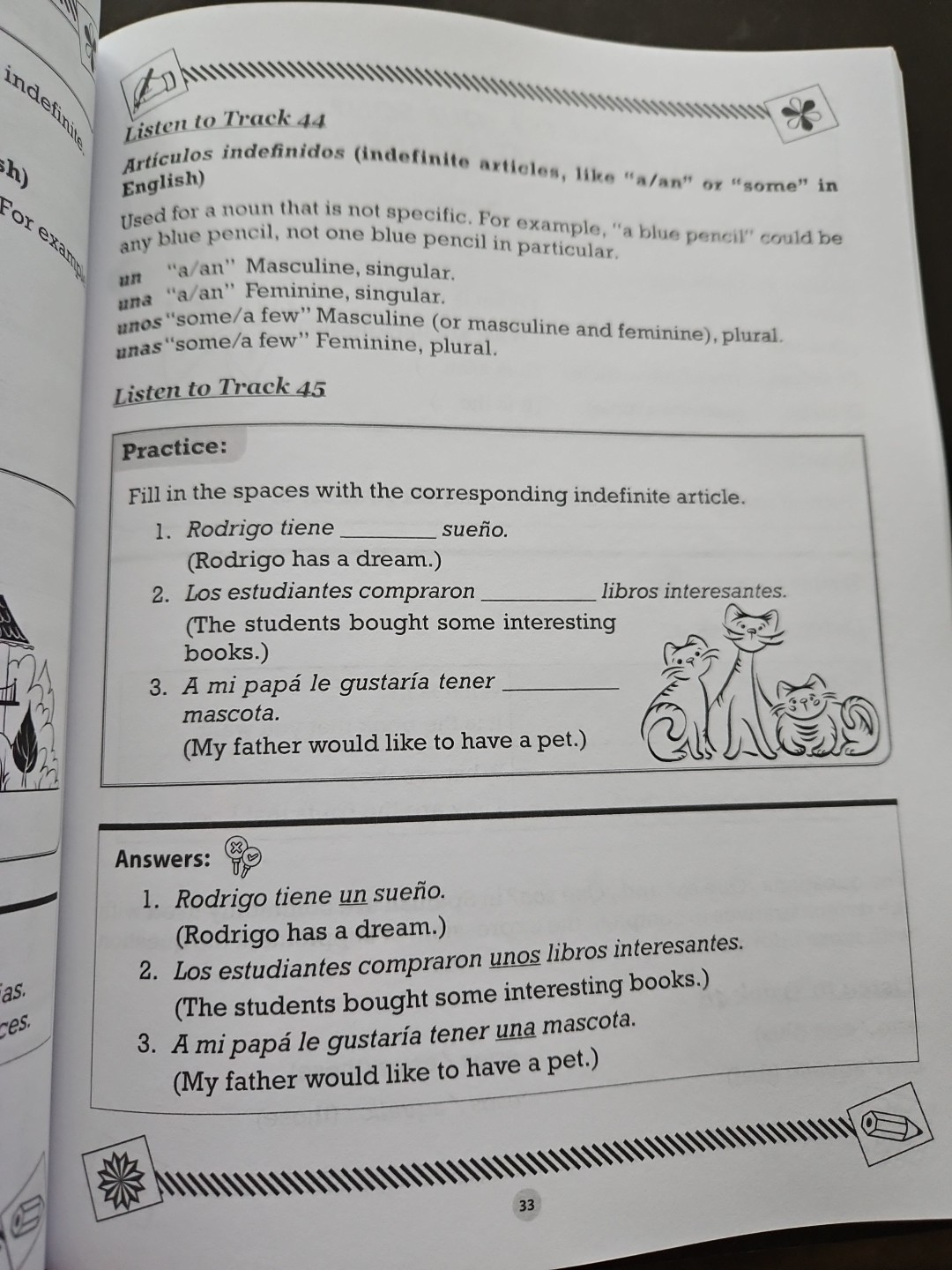 Spanish Workbook For Middle And High School Free Shipping