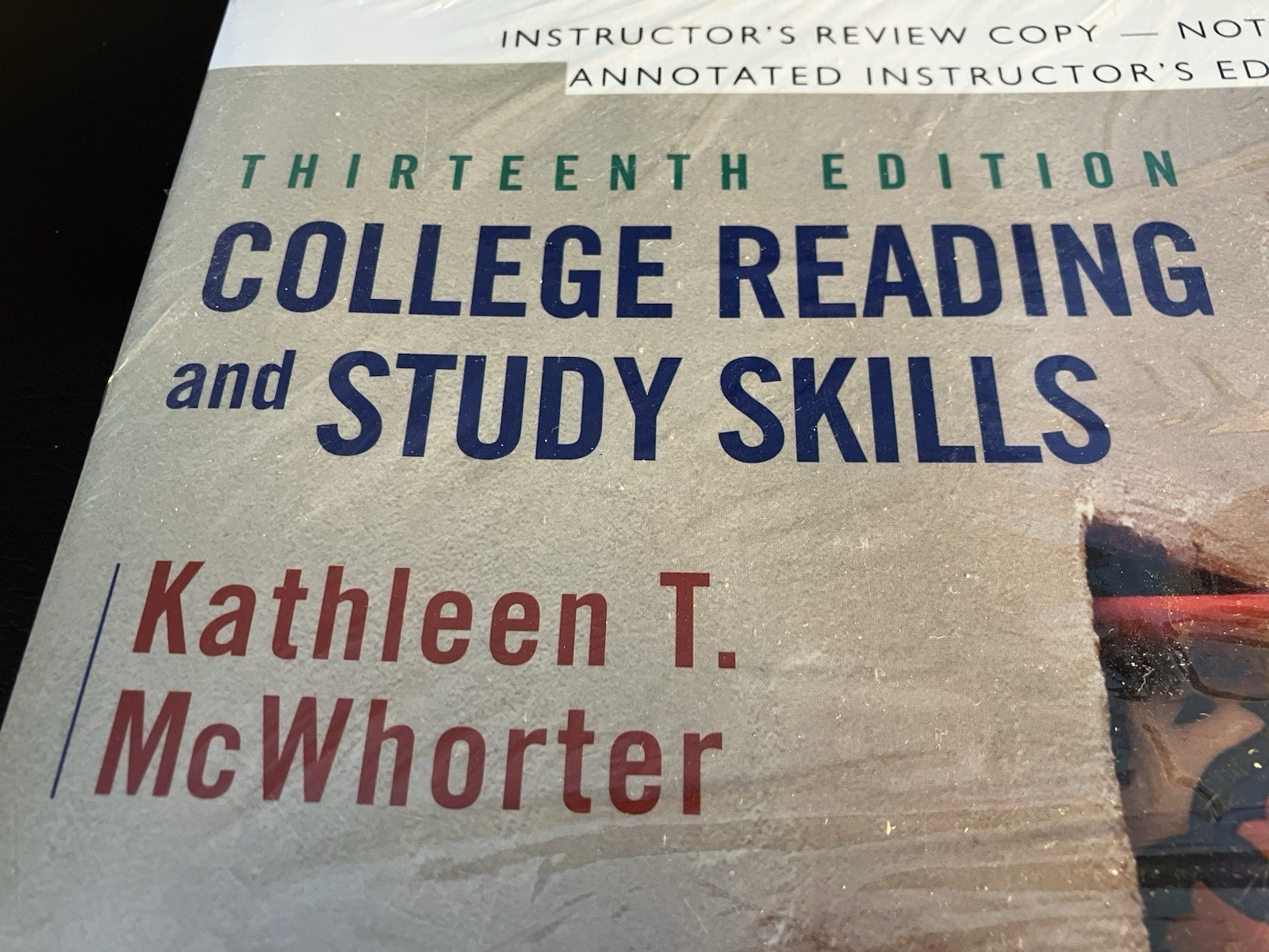 COLLEGE READING AND STUDY SKILLS 13th Ed By Mcwhorter Instructor Edition New