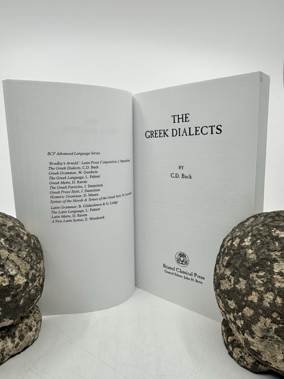 Greek Grammar Goodwin Greek Dialects Buck 2-Book Set Bristol Classical Press