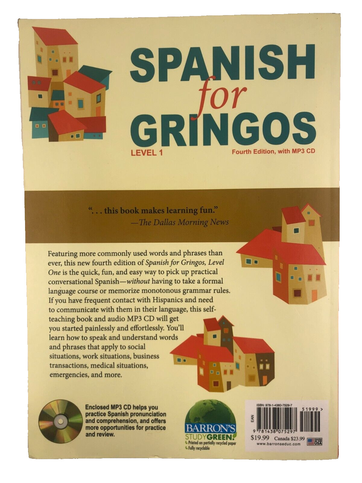Barron’s Foreign Language Guides: Spanish for Gringos, Level 1 (Missing CD/Media