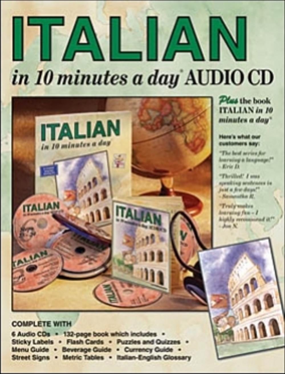 ITALIAN in 10 minutes a day BOOK + AUDIO: Language course for beginning and adva