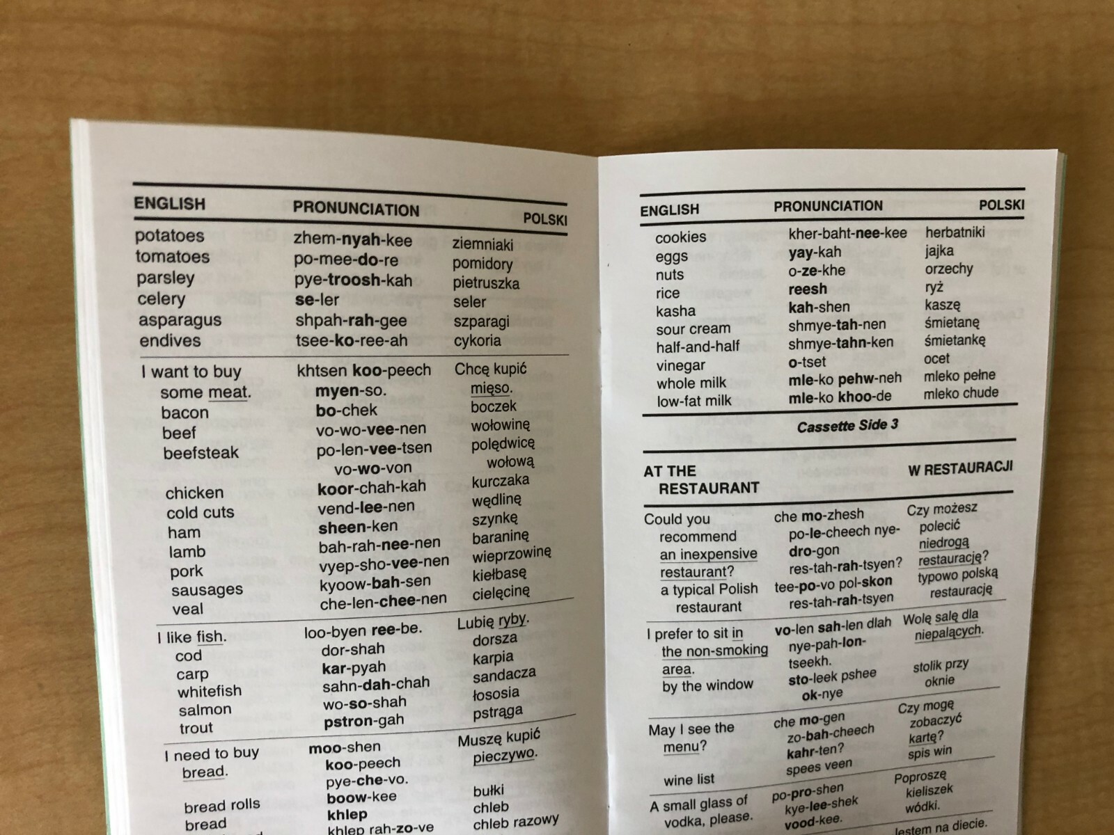 Polish Phrase Book / Dictionary – Pocket Size – by Language/30