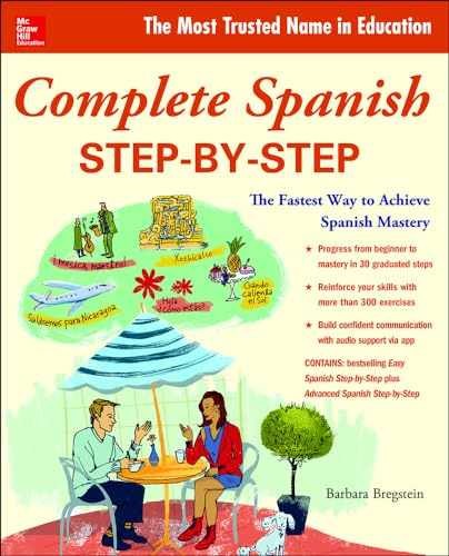 Complete Spanish Step-by-Step – Paperback, by Bregstein Barbara – Acceptable w