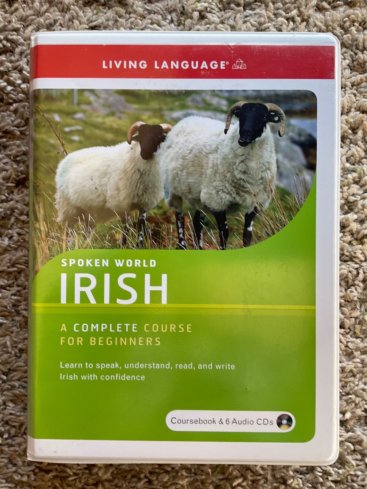 Spoken World: Irish (Softcover Book & 6 CDs) by Living Language in plastic case