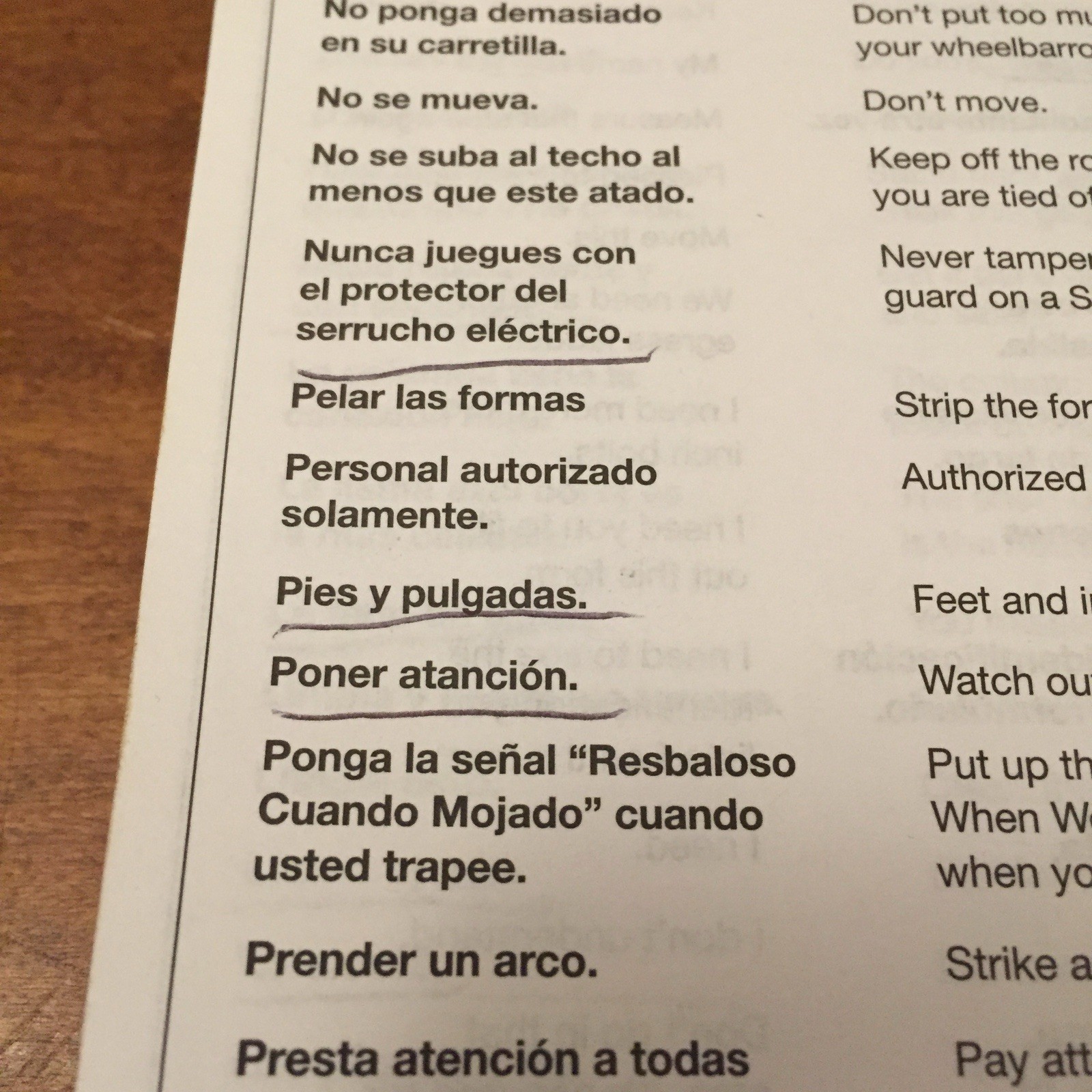 DeWALT Spanish/English Construction Dictionary 2006 Delmar Cengage PB Fair Cond