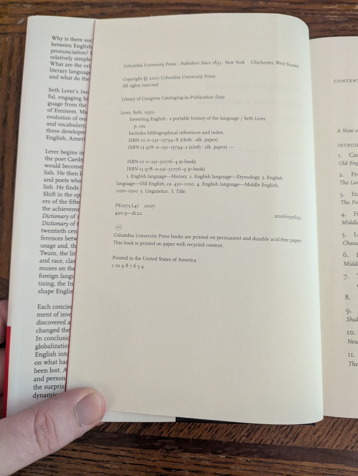 Inventing English : A Portable History of the Language by Seth Lerer Hardcover