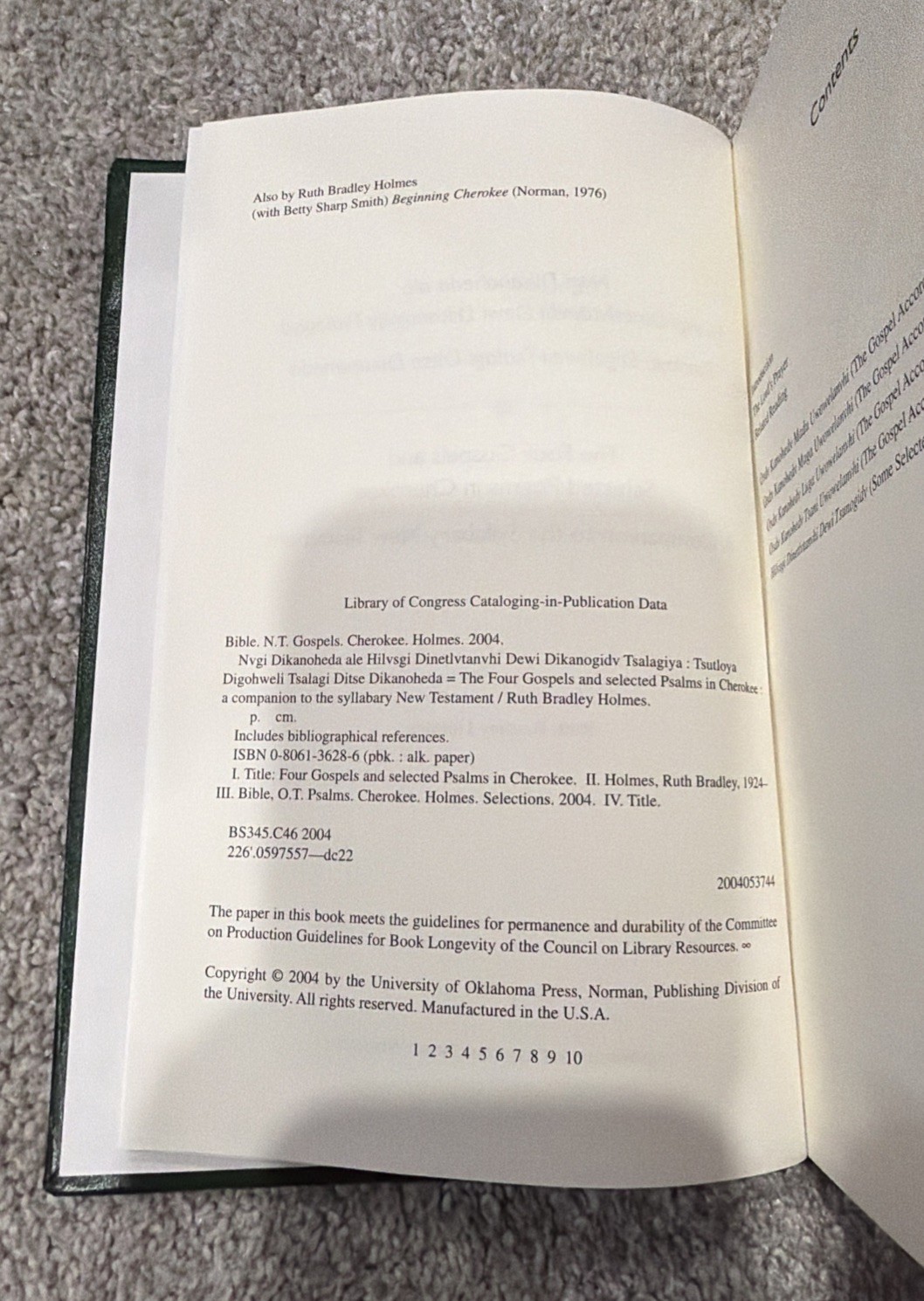 Four Gospels and Selected Psalms in Cherokee : A Companion to the Syllabary N…