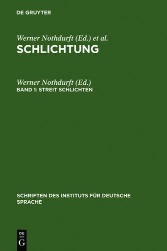 Werner Nothdurft Streit schlichten (Hardback)