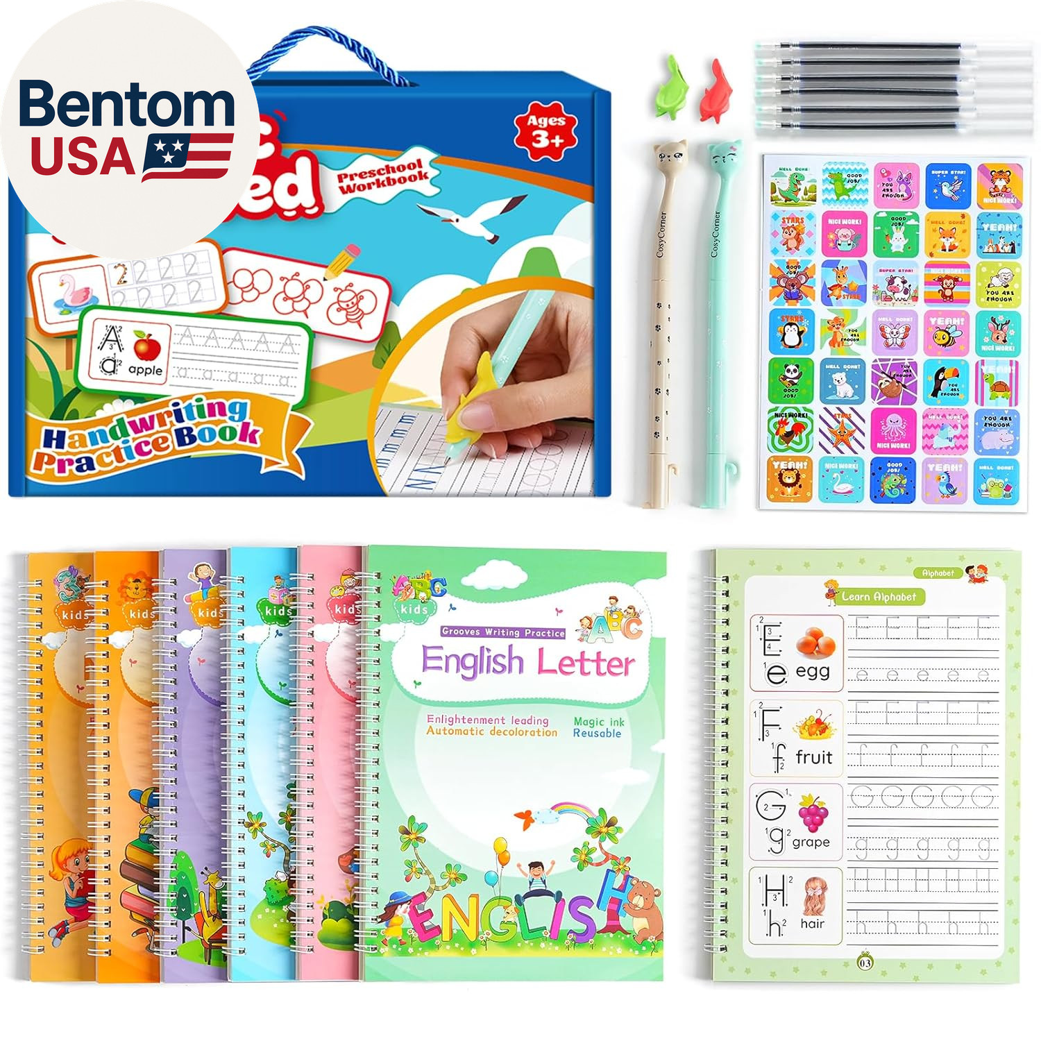 Magical Handwriting Workbooks Handwriting Practice Copybook, Handwriting Aid Mag