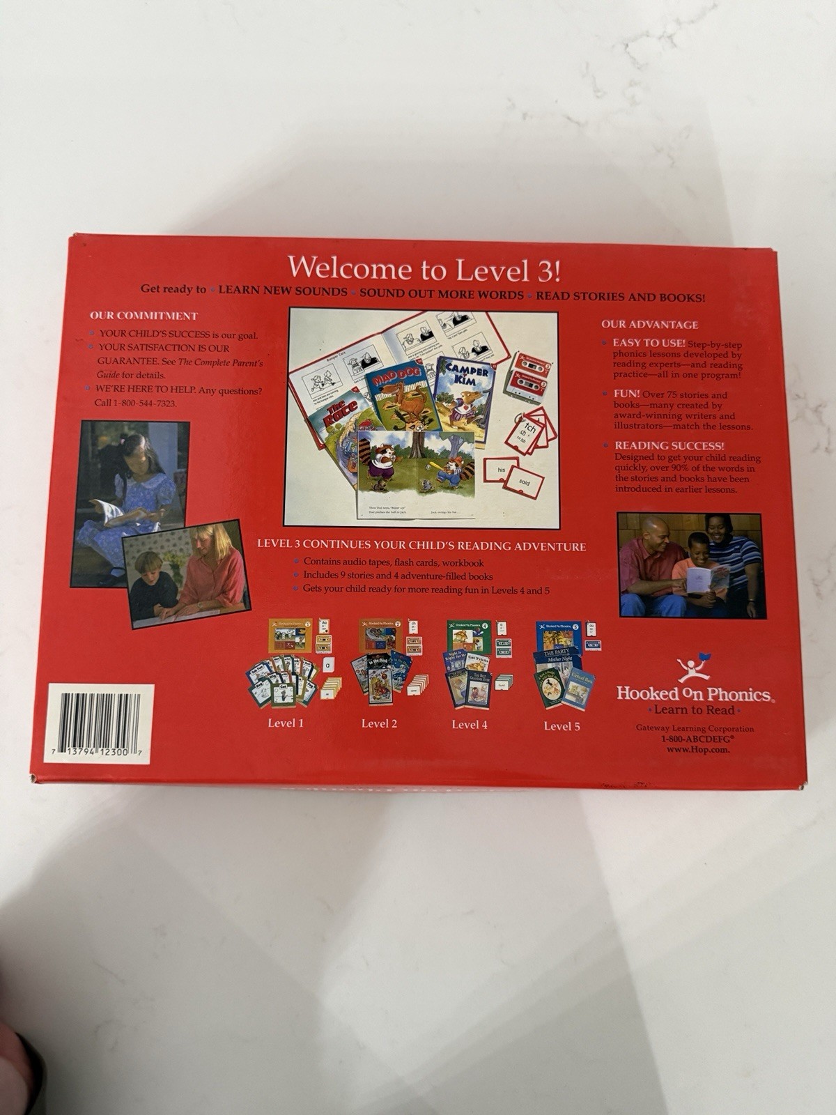 Vintage Hooked On Phonics Learn To Read Level 3 Box Set Cassette Tapes Books