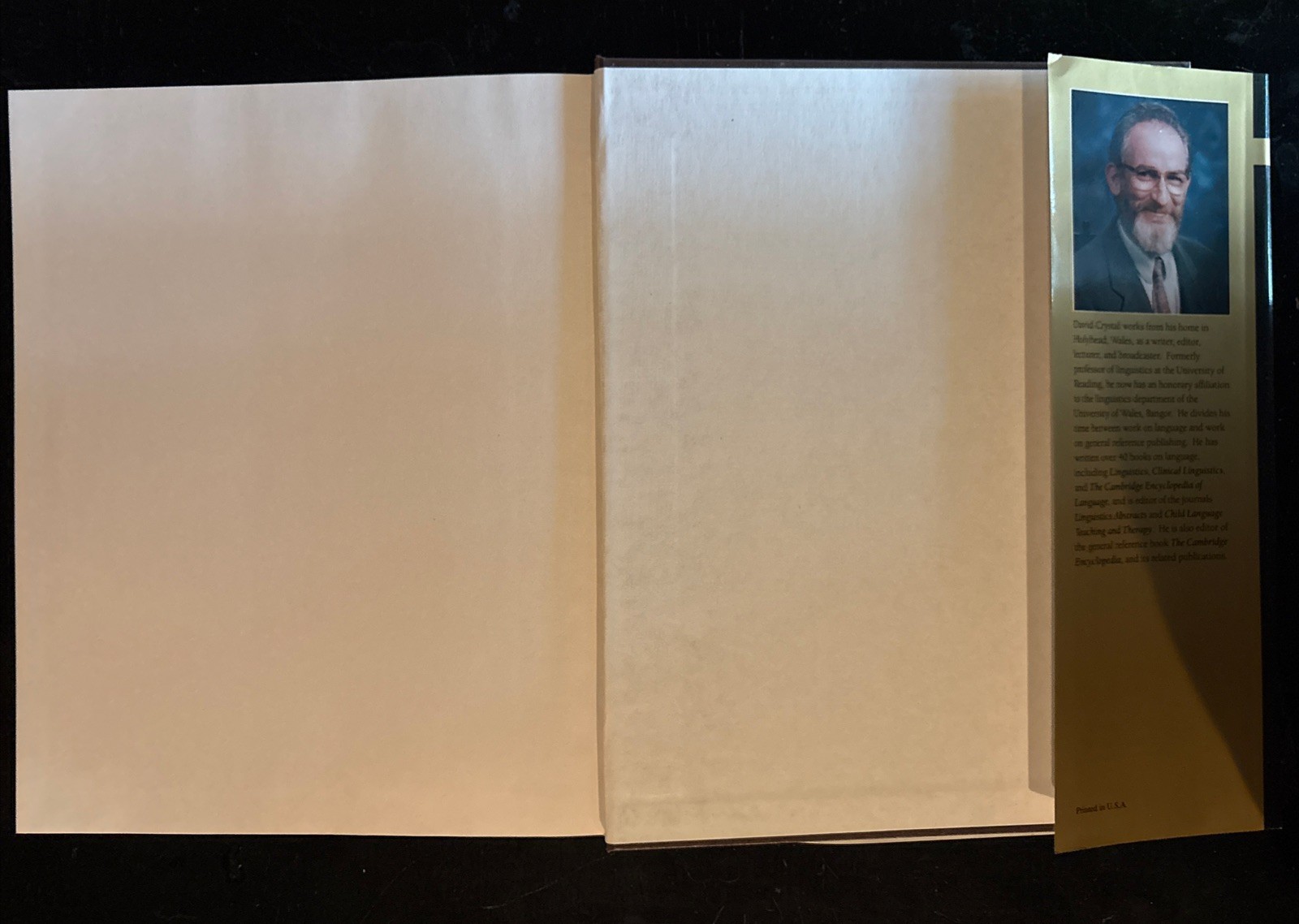 The Cambridge Encyclopedia of the English Language By David Cry Hardcover HCDJ
