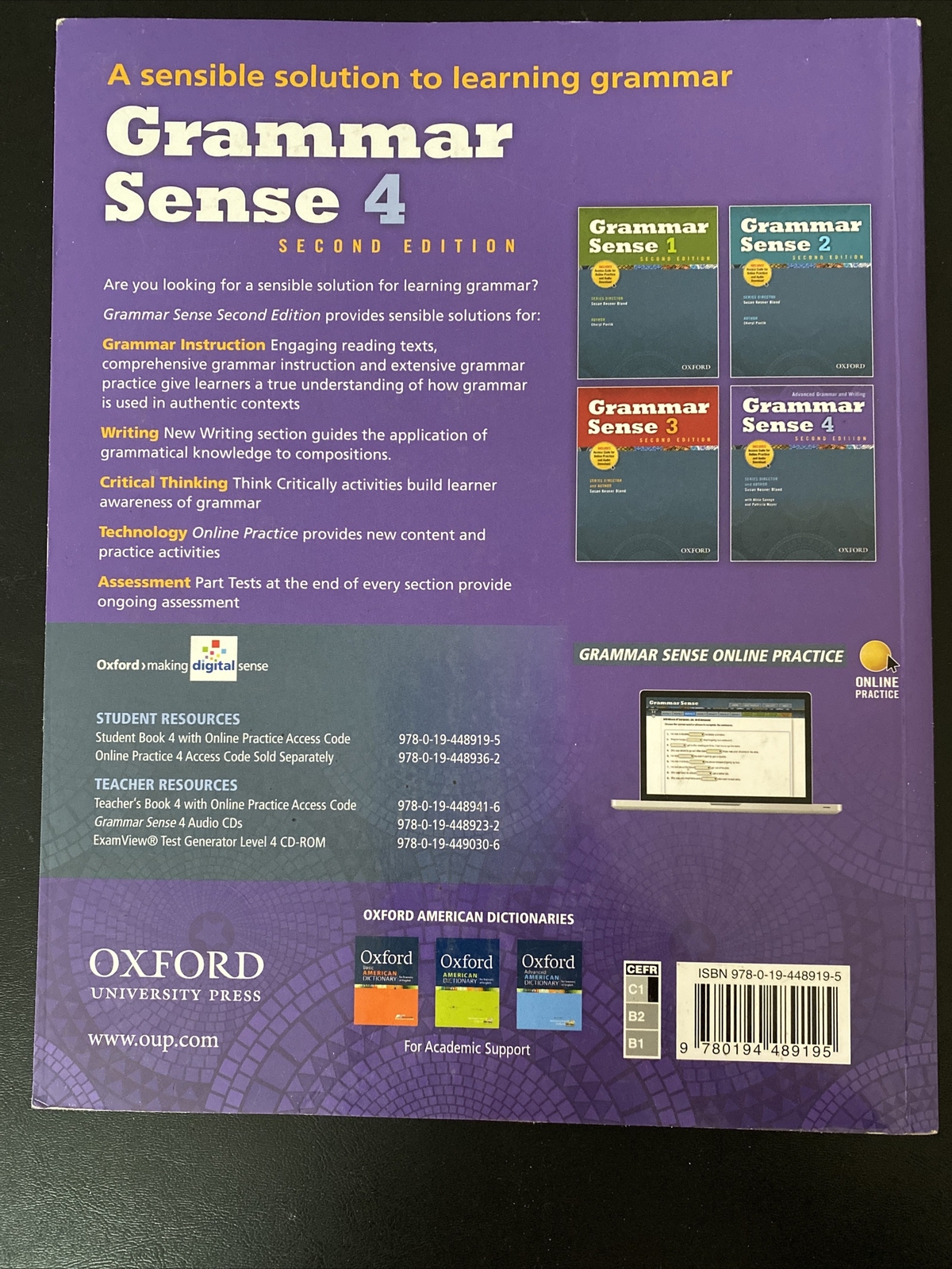 Grammar Sense 4 by Susan Kesner (2012, UK-Trade Paper, Student edition)