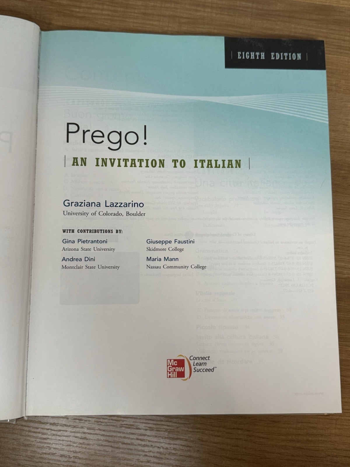 Prego! An Invitation to Italian, 8th Edition by Lazzarino, Graziana – Annoted Ed