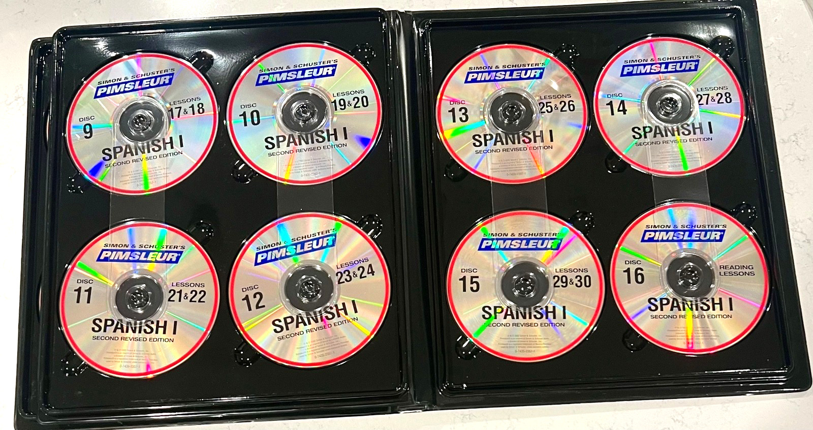 Simon Schuster’s Pimsleur Spanish I Second Revised Edition 16 CD Set 30 Lessons