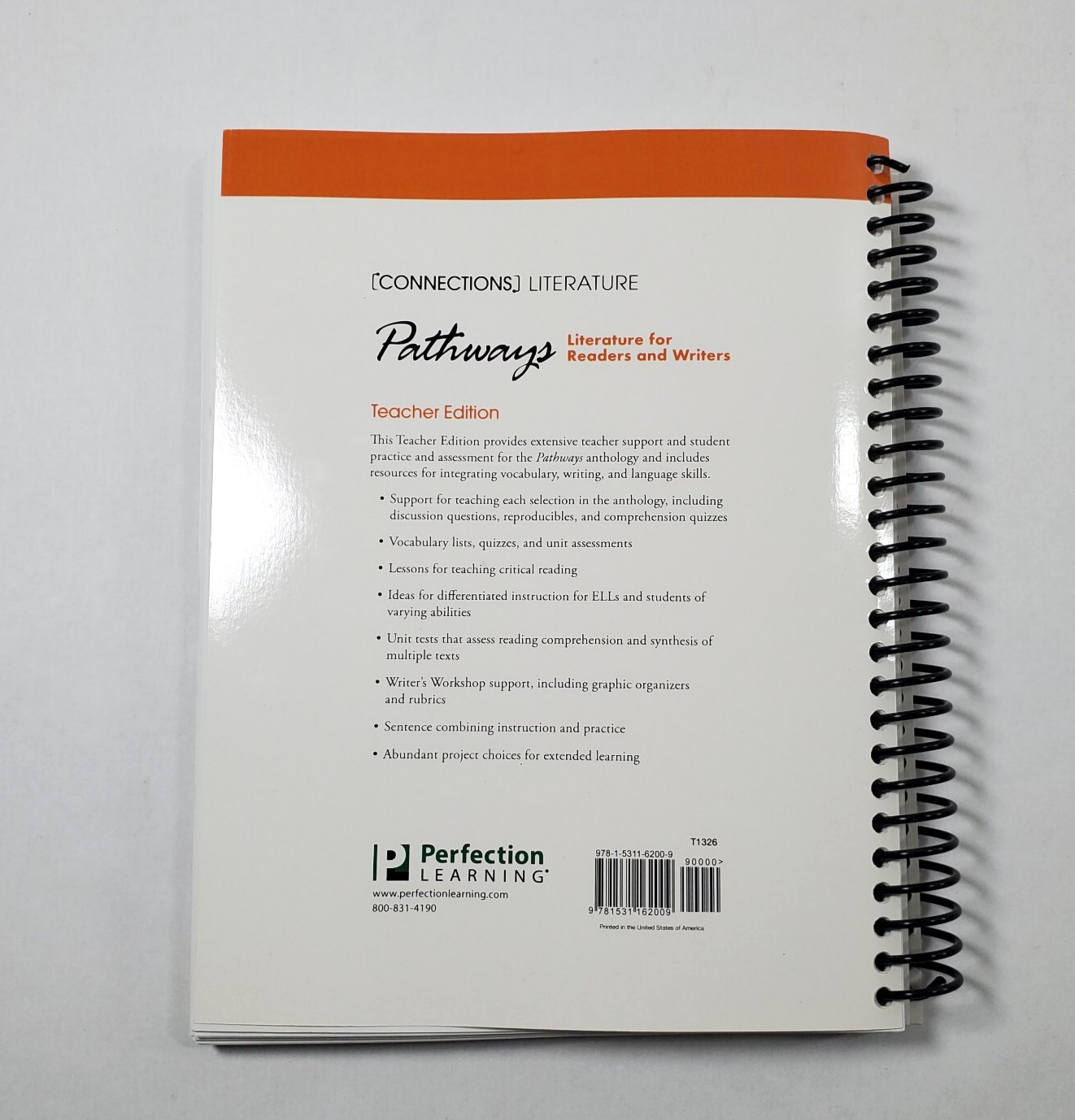 Connections Pathways Literature Teachers Edition 2021 Perfection Learning