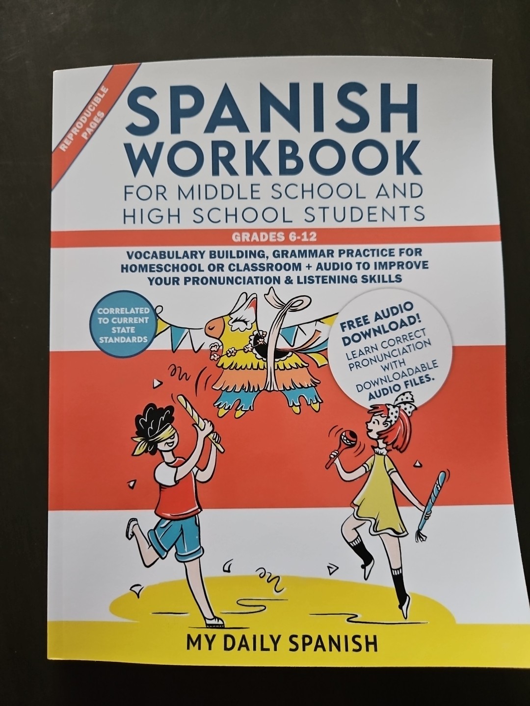 Spanish Workbook For Middle And High School Free Shipping