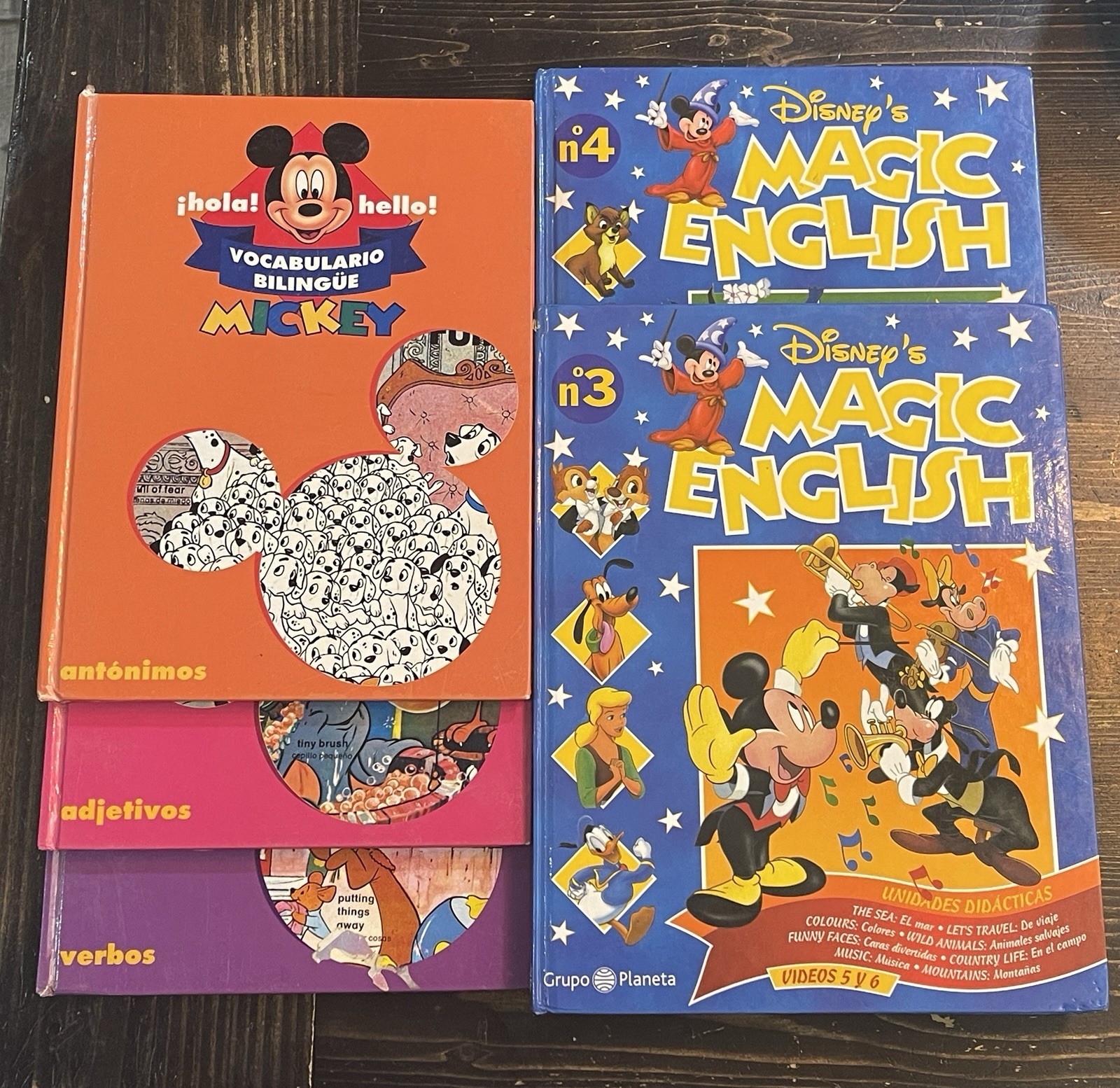 Disney Learn English Books for Spanish Speakers – Bilingual Storybooks Lot of 5