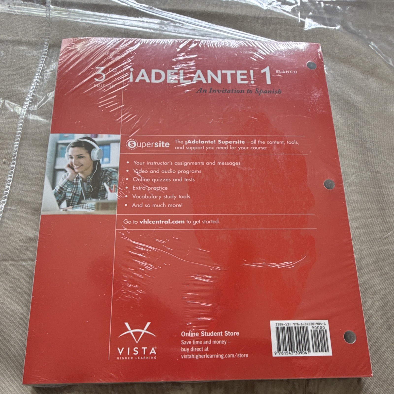 Blanco ¡Adelante! 1 An Invitation to Spanish 3rd Ed Loose-Leaf (Brand-New)