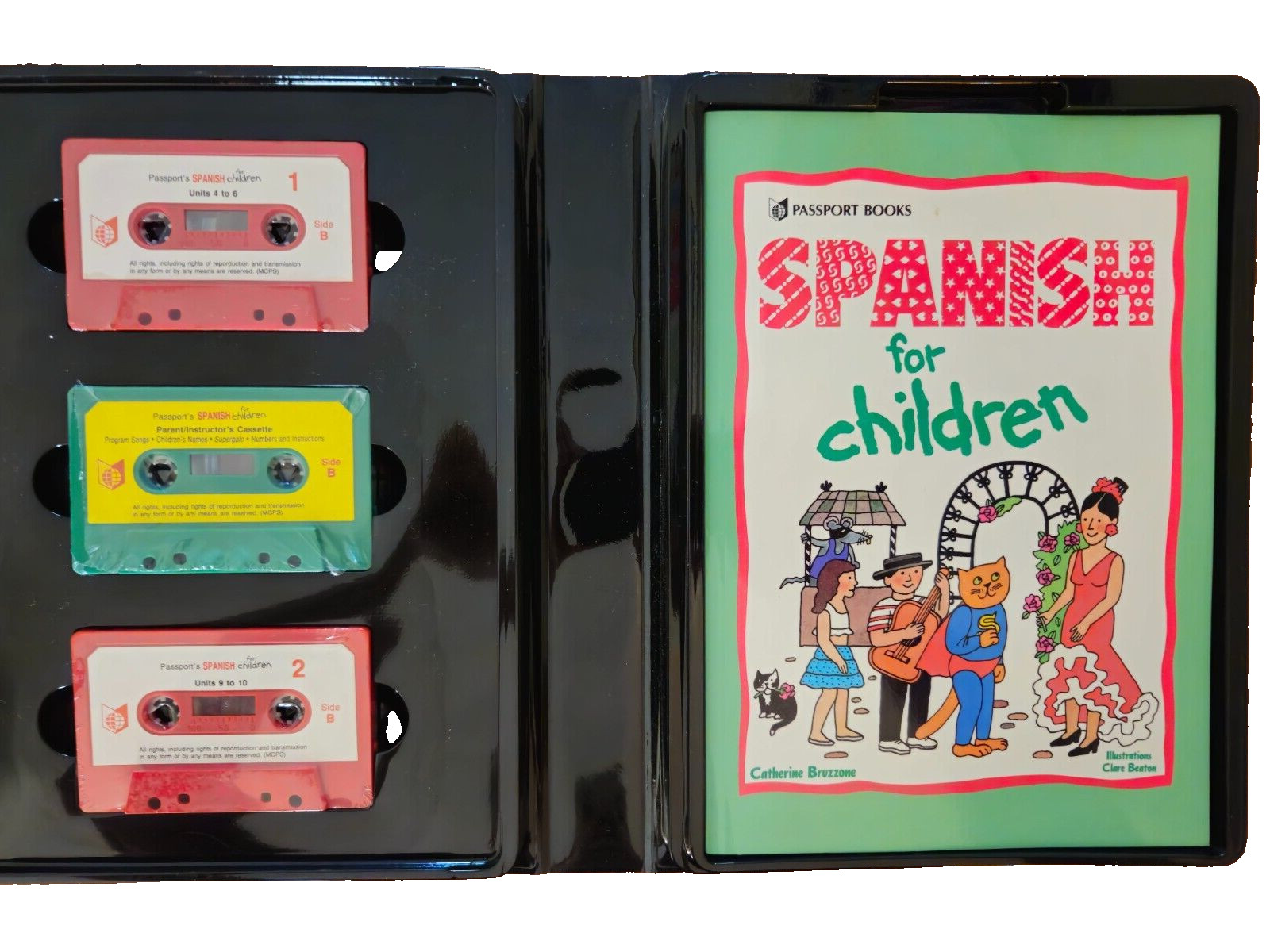 Let’s Learn Spanish for Children – Cassetts – Picture Dictionary – Coloring Book