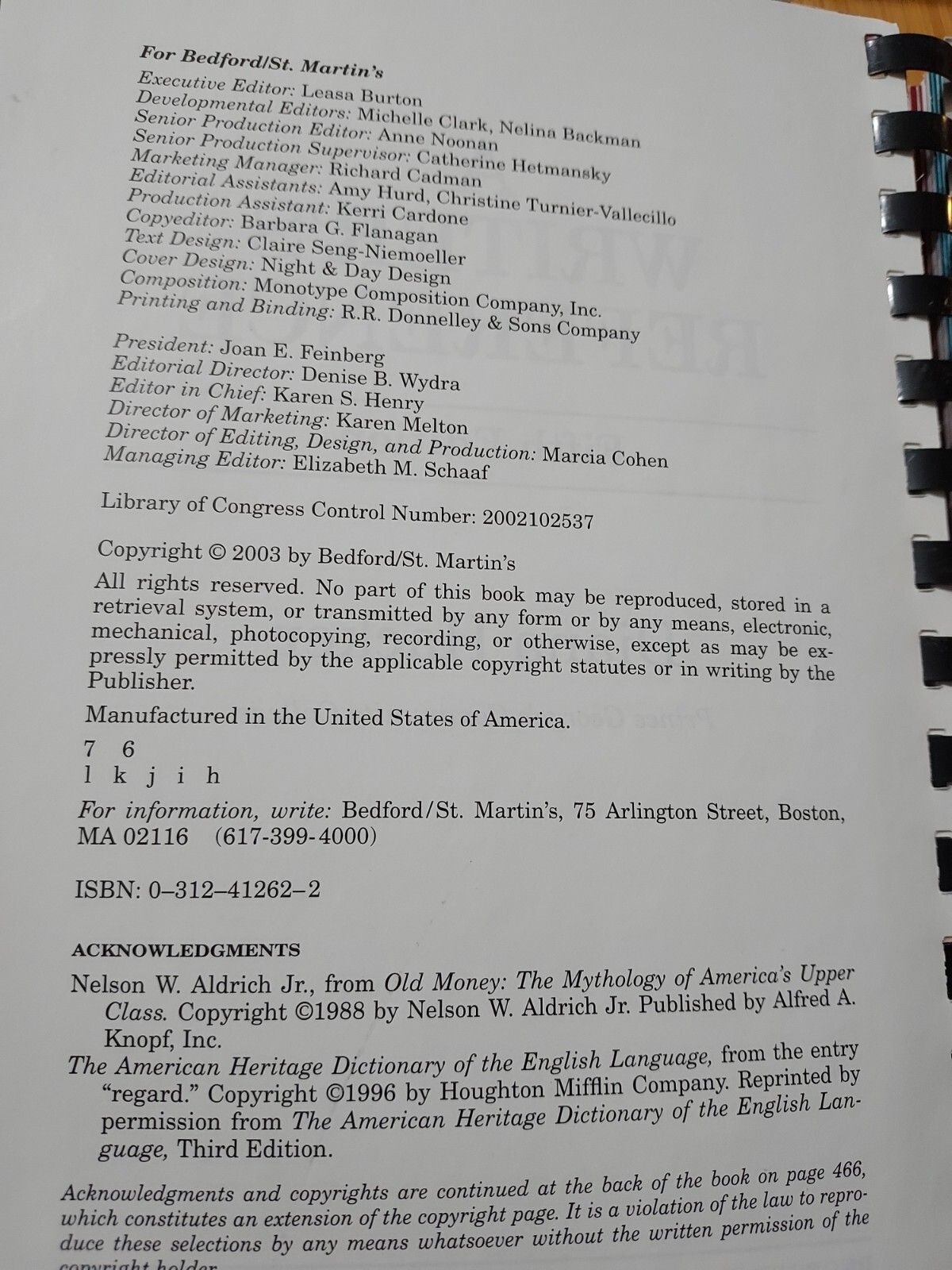 A Writer’s Reference 5th ed. :With 2003 MLA Update by Diana Hacker 2003,TPK HZ10