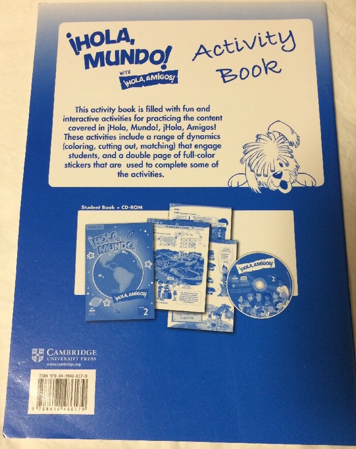 Hola Mundo Cambridge Activity Book Level 2 Foreign Language Spanish Study