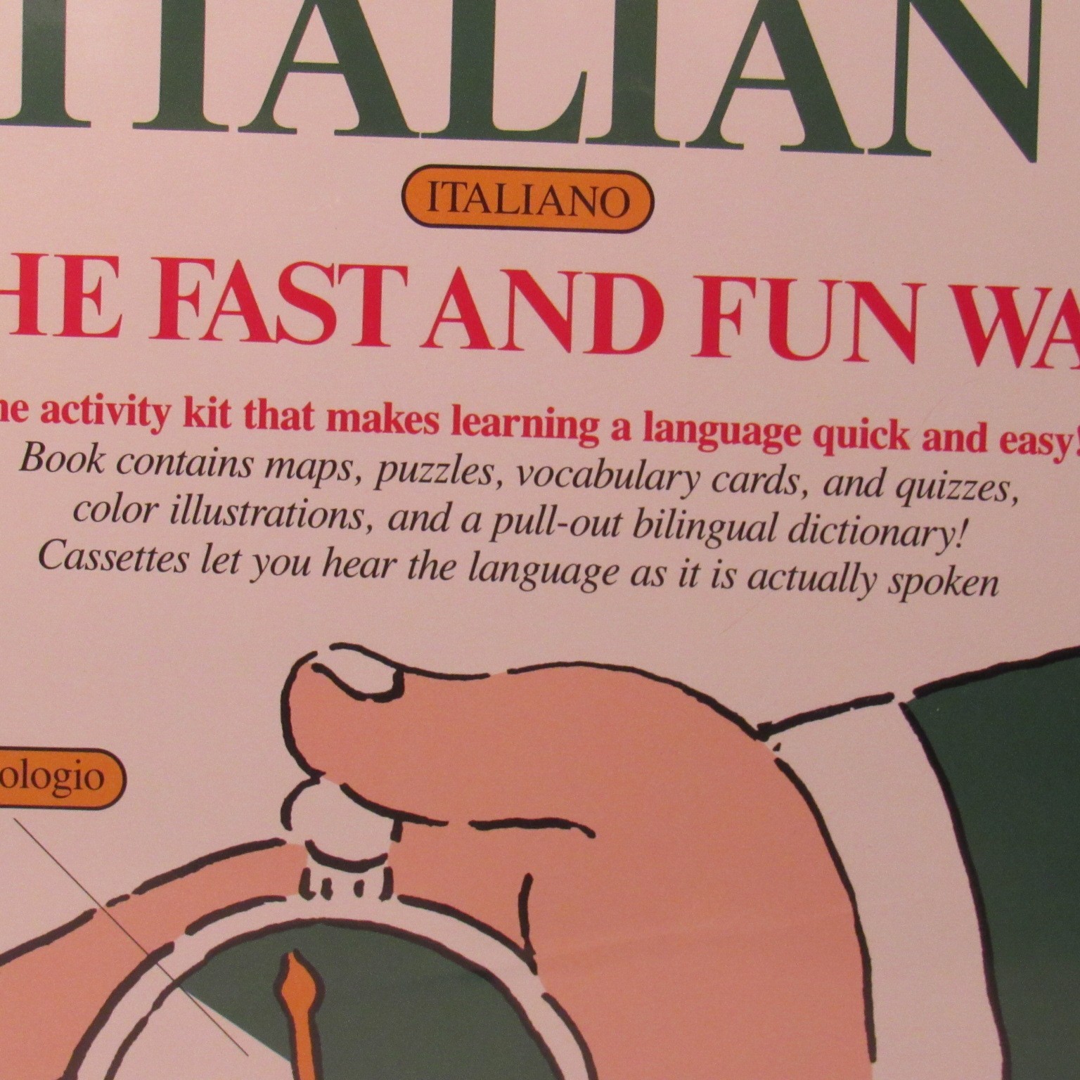 Marcel Danesi LEARN ITALIAN THE FAST AND FUN WAY (Book-Dictionary-Cassettes)