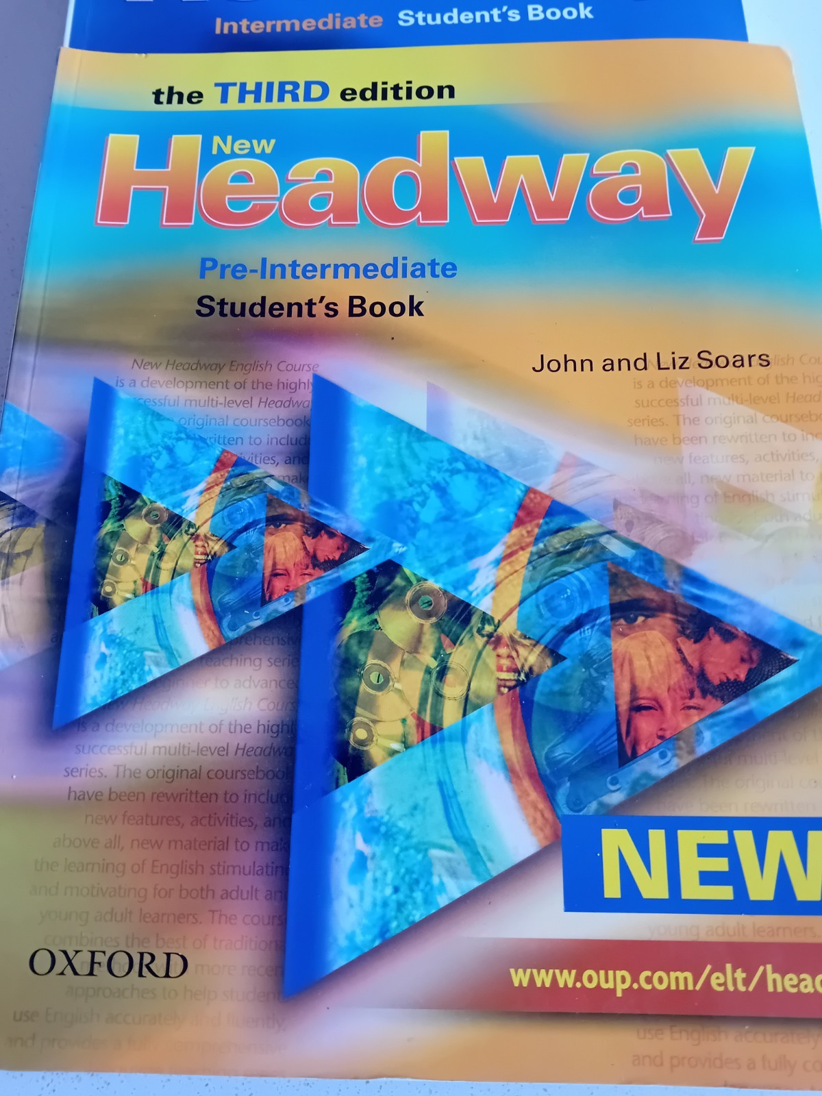 Set of 4 Headway Course Books for EFL Students from Elementary to Intermediate
