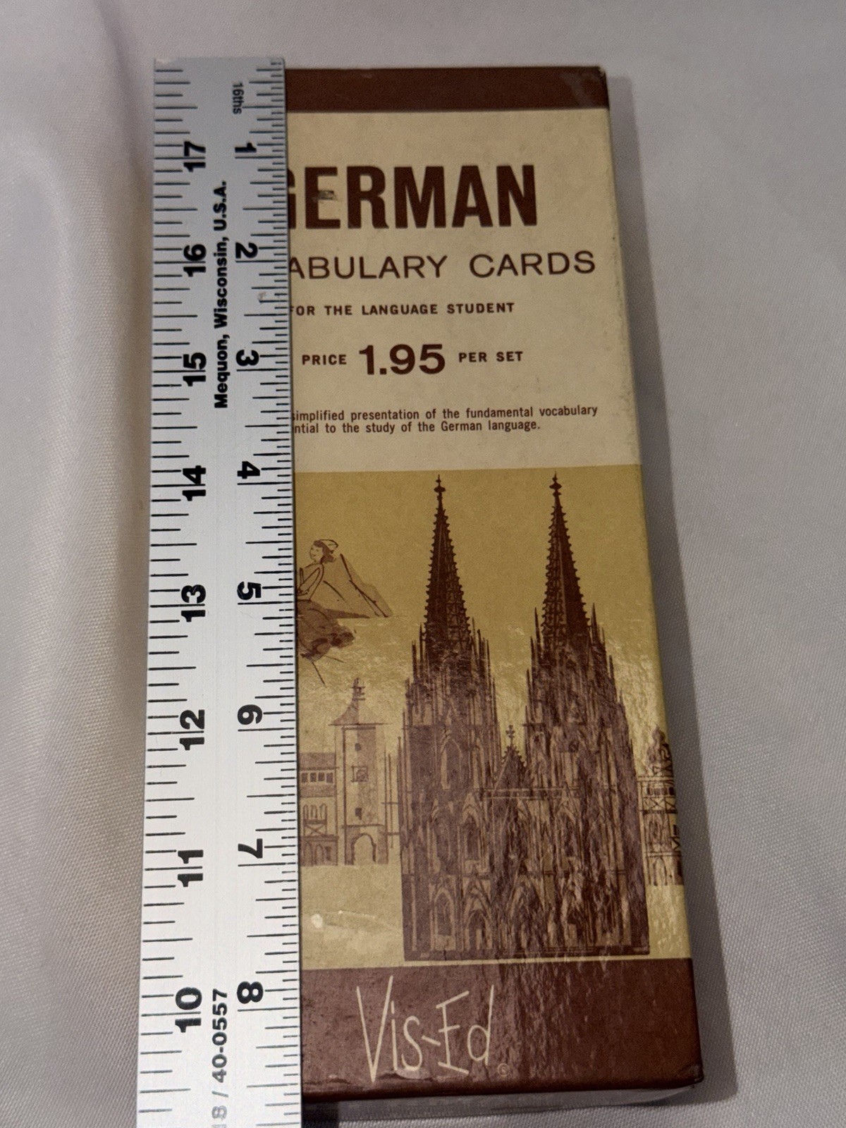 1950’s Vis-Ed German Vocabulary Cards For The Language Student New Un-Sealed