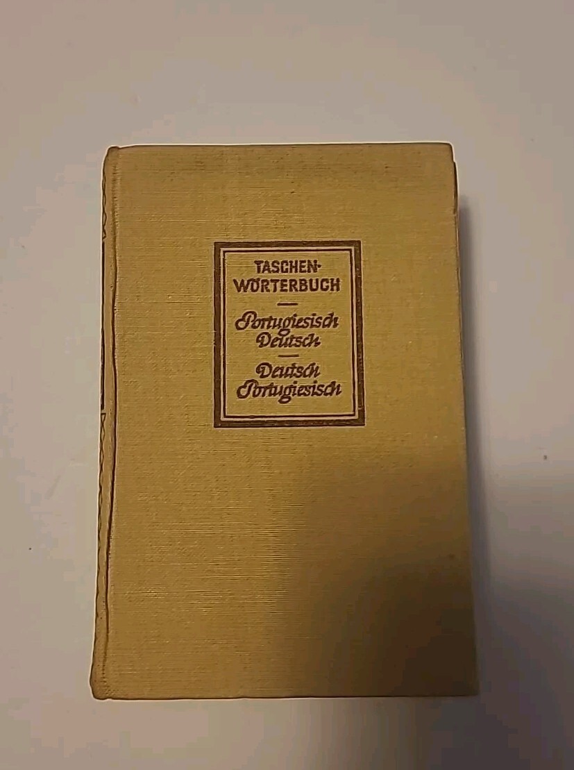Vintage Portugiesisches Taschenworterbuch Deutsch-Portugiesisch 1952