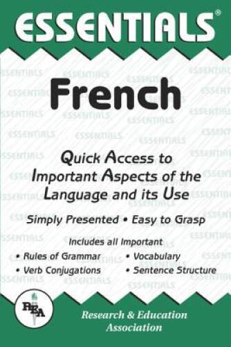 French Essentials (Essentials Study Guides) (English and French Edition) – GOOD