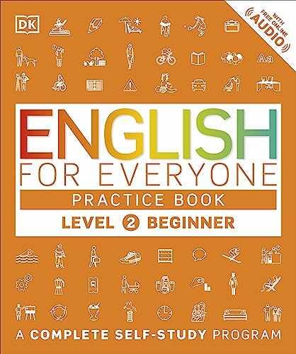 English for Everyone: Level 2 Practice Book – – Flexibound, by DK – Very Good j