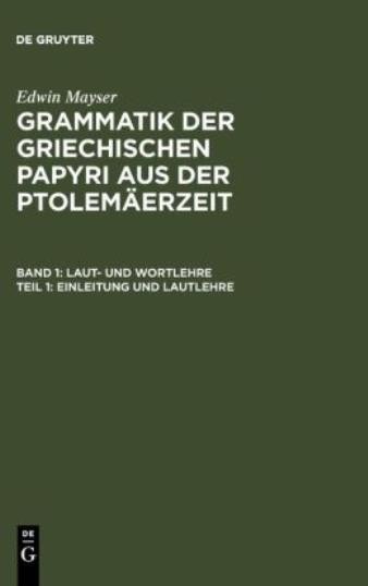 Einleitung Und Lautlehre