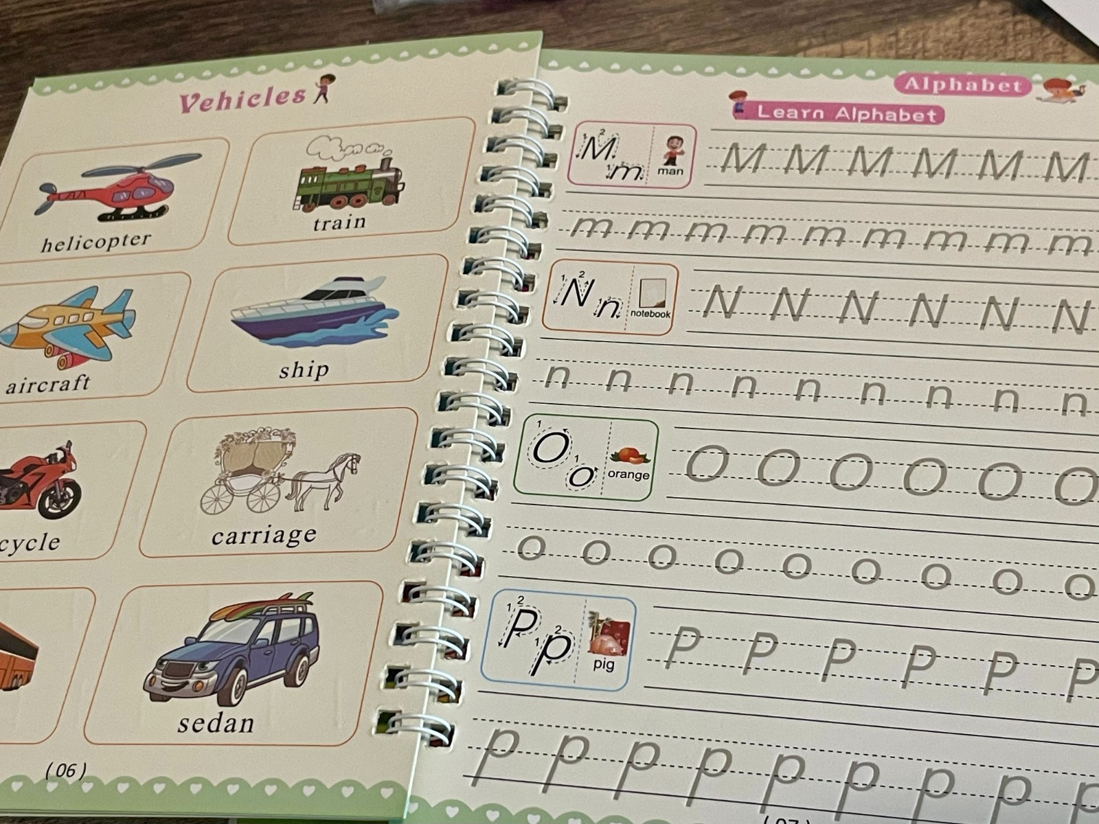 Magic Groove Practice Copybook, Reusable Writing for Preschool Montessori