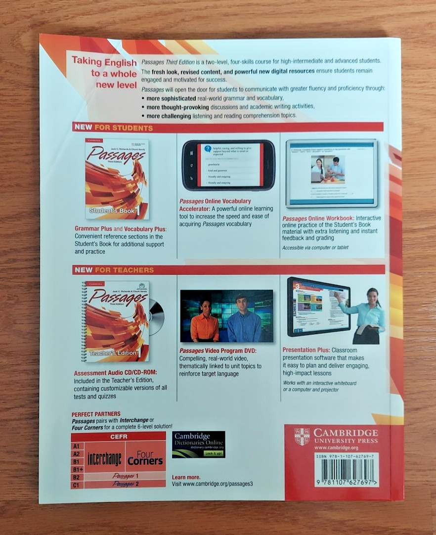 Passages Student Book Video Activity Worksheet Workbook Full Contact 1