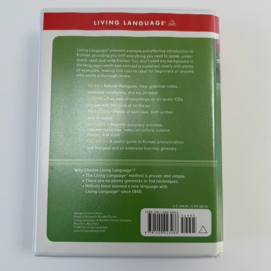 Random House Living Language Korean – A Complete Course for Beginners